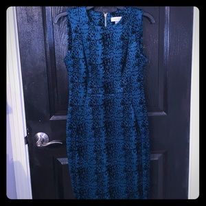 Teal and Black Calvin Klein Dress